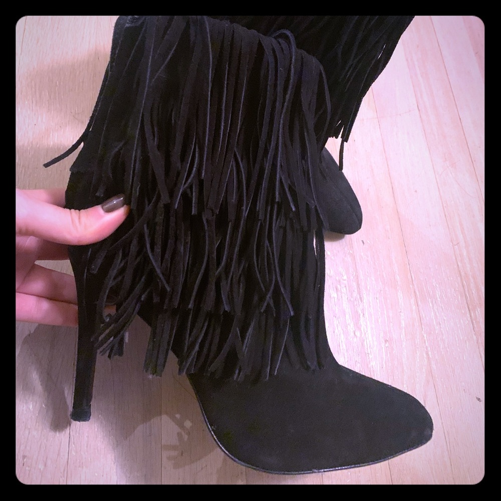 Zara Basic Collection Suede Booties - image 1